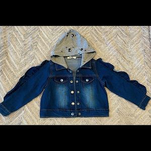 Jessica Simpson Ruffle sleeve denim jacket - 3T